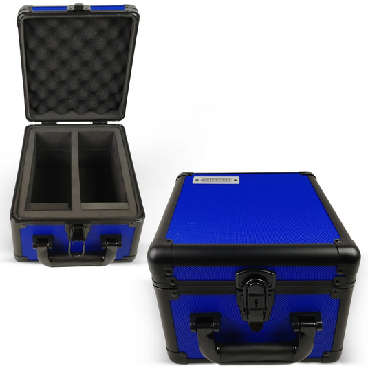 Aluminum Graded Case with Key System 2-Row - Blue