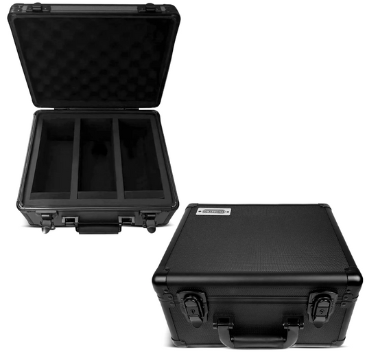 Aluminum Graded Case with Key System 3-Row - Black