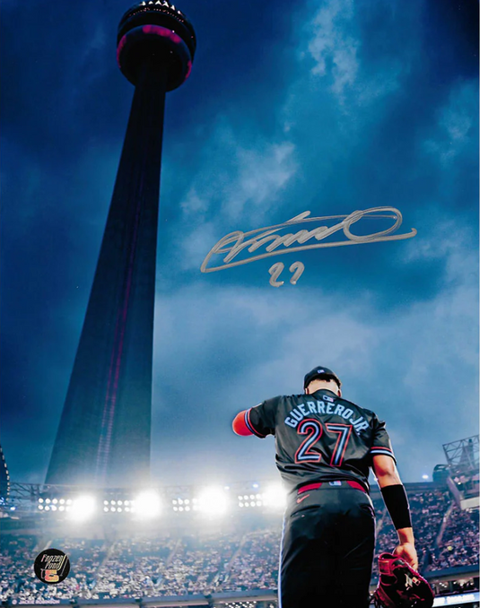 Vladimir Guerrero Jr. Autographed Toronto Blue Jays 8X10 Photo (CN Tower)