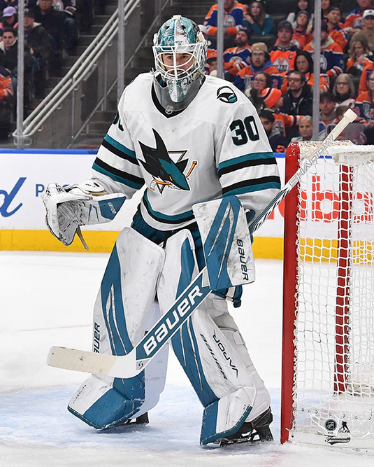 Pre-Order - Yaroslav Askarov Autographed San Jose Sharks Away 8x10 Photo