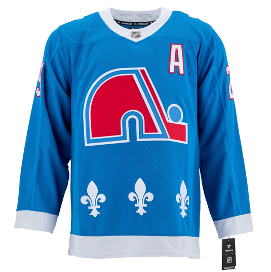 Nathan Mackinnon Signed Colorado Avalanche Heritage Fanatics Premium Jersey