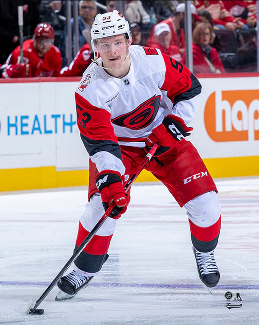 Pre-Order - Jackson Blake Autographed Carolina Hurricanes Away 8x10 Photo