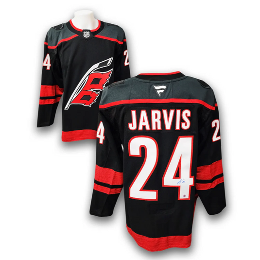 Pre-Order - Seth Jarvis - Autographed Carolina Hurricanes Home Fanatics Premium Jersey