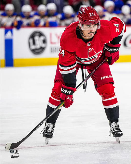 Pre-Order - Seth Jarvis - Autographed Carolina Hurricanes Red 8x10 Photo