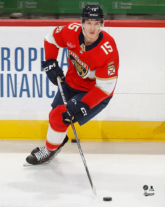 Pre-Order - Anton Lundell Autographed Florida Panthers Home 8x10 Photo