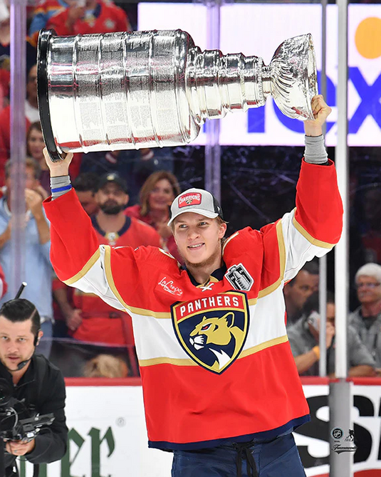 Pre-Order - Anton Lundell Autographed Florida Panthers 2024 Stanley Cup 8x10 Photo