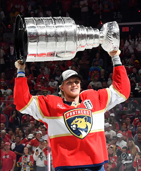 Pre-Order - Anton Lundell Autographed Florida Panthers 2025 Stanley Cup 8x10 Photo
