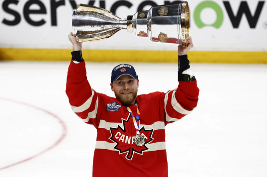 Pre-Order - Sam Bennett Autographed Team Canada 4 Nations Face-Off Trophy 8x10 Photo