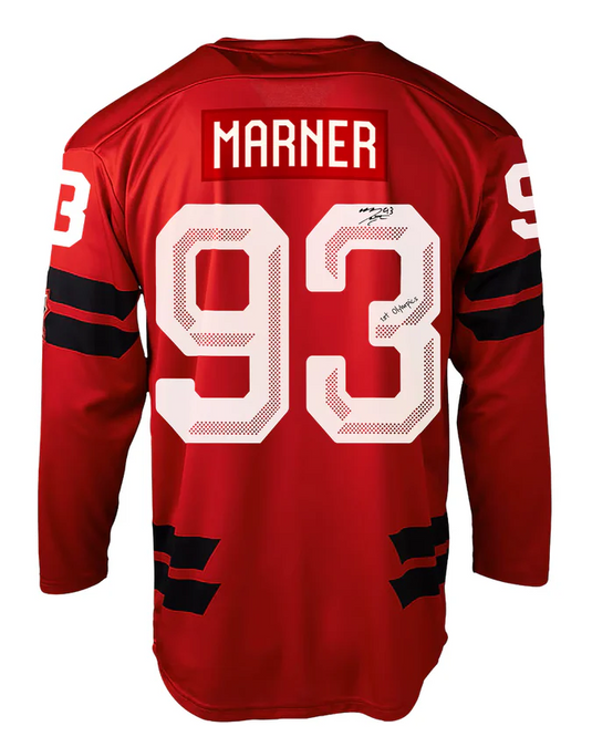 Mitch Marner - Autographed Bauer 2026 Olympics Team Canada Replica Red Jersey Inscribed 
