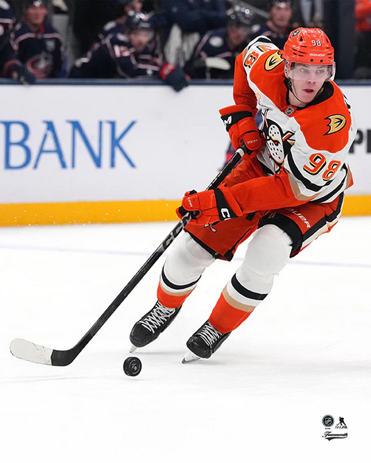 Pre-Order - Pavel Mintyukov Autographed Anaheim Ducks Away 8x10 Photo