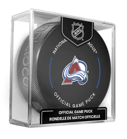 Pre-Order - Scott Wedgewood Autographed Colorado Avalanche Official Hockey Puck