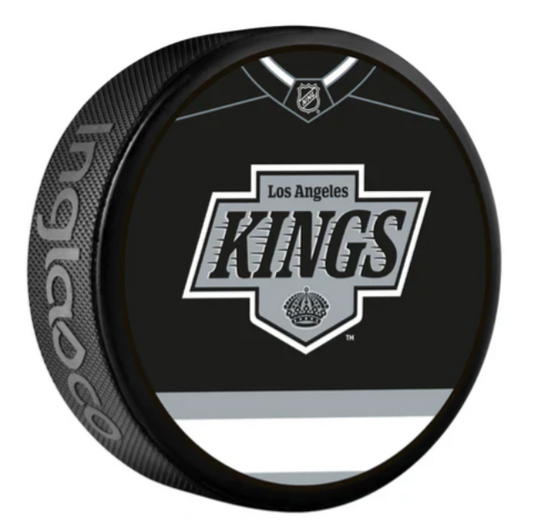 Pre-Order - Jonathan Quick Autographed Los Angeles Kings Jersey Design Hockey Puck