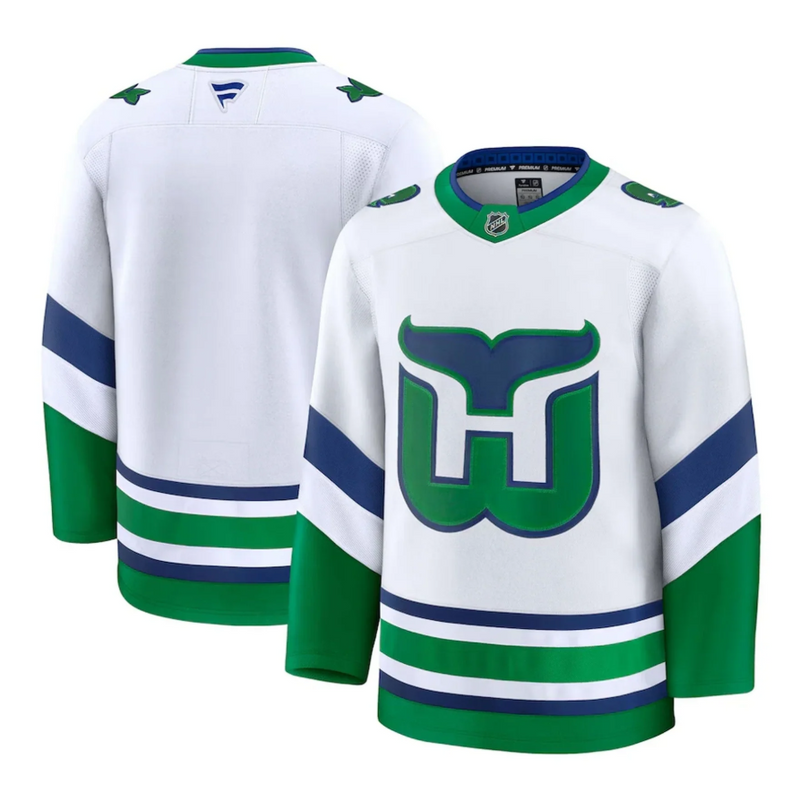 Load image into Gallery viewer, Carolina Hurricanes Fanatics Premium White Whalers Jersey
