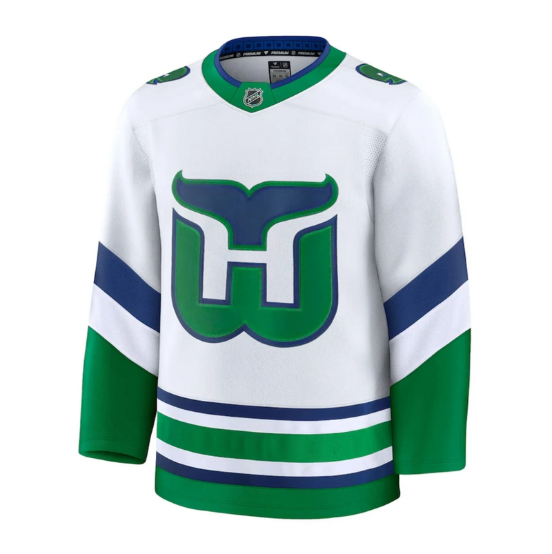 Load image into Gallery viewer, Carolina Hurricanes Fanatics Premium White Whalers Jersey
