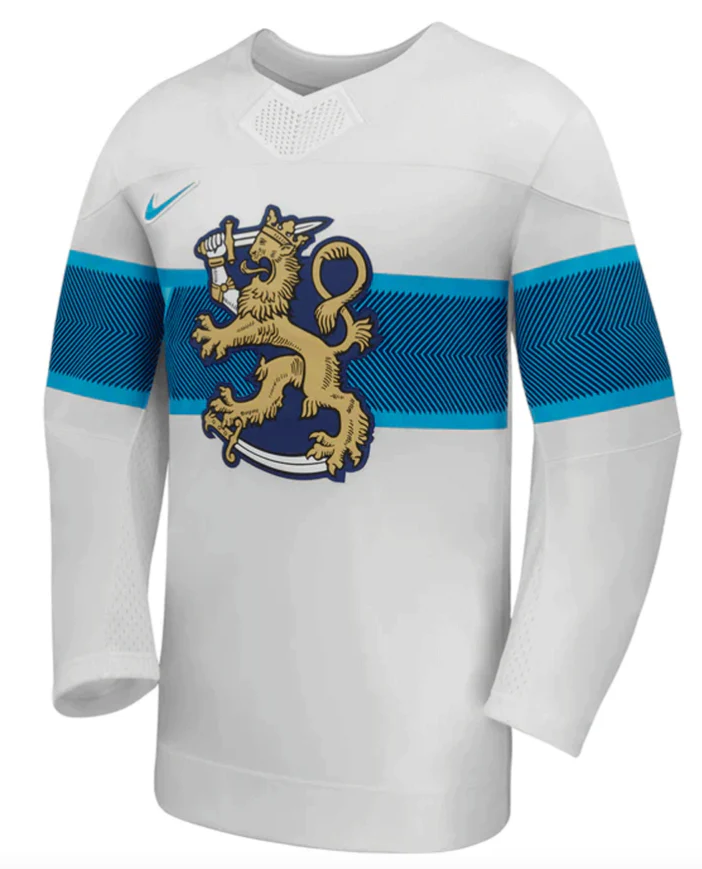 Load image into Gallery viewer, Team Finland 2026 Olympics Nike White Replica Jersey
