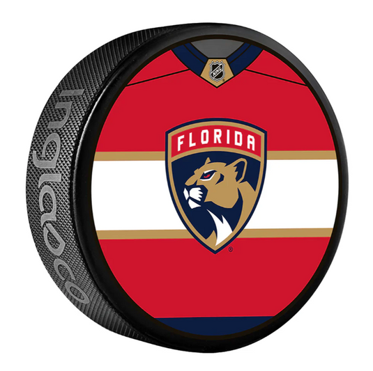 Pre-Order - Spencer Knight Autographed Florida Panthers Jersey Design Hockey Puck