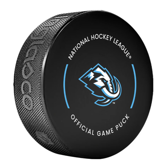 Pre-Order - Logan Cooley Autographed Utah Mammoth Official Hockey Puck