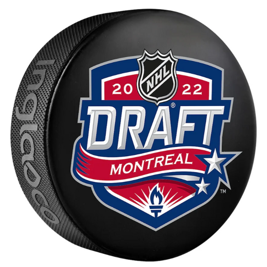 Pre-Order - Logan Cooley Autographed 2022 NHL Draft Hockey Puck