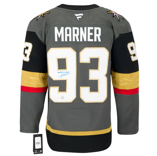 Mitch Marner Signed Vegas Golden Knights Alt Grey Fanatics Premium Jersey