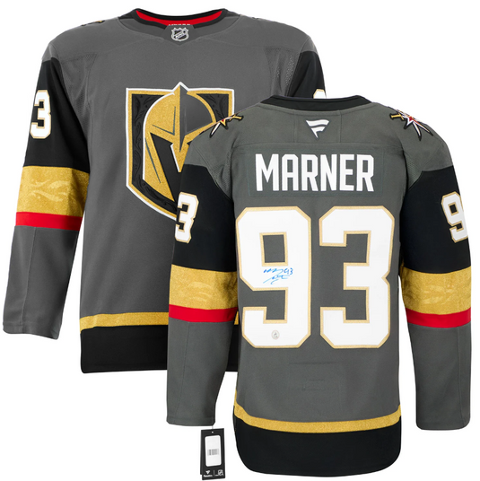 Mitch Marner Signed Vegas Golden Knights Alt Grey Fanatics Premium Jersey