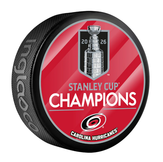 Pre-Order - Logan Stankoven Autographed Carolina Hurricanes 2026 Stanley Cup Hockey Puck-2