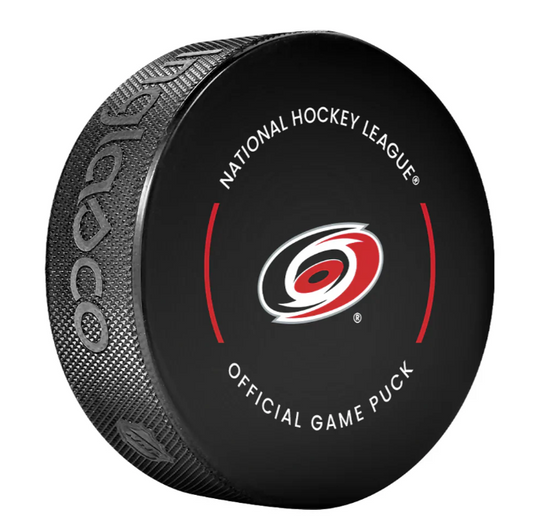 Pre-Order - Logan Stankoven Autographed Carolina Hurricanes Official Hockey Puck
