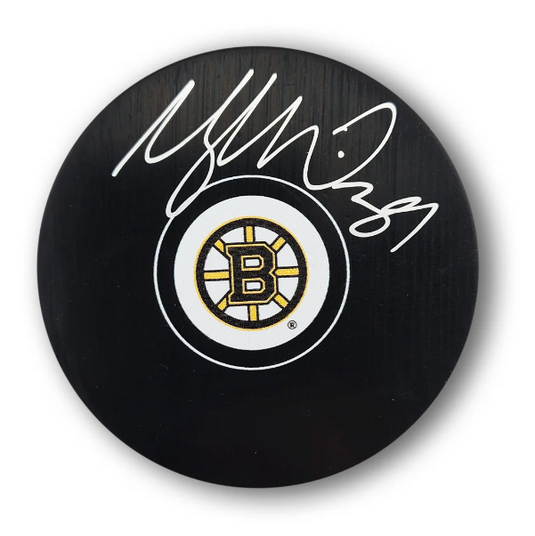 Morgan Geekie Autographed Boston Bruins Souvenir Puck