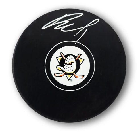 Lukas Dostal Autographed Anaheim Ducks Souvenir Puck
