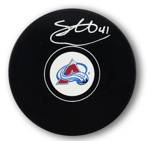 Scott Wedgewood Autographed Colorado Avalanche Souvenir Puck