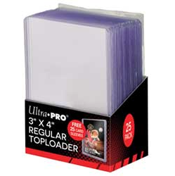 Ultra Pro - Regular Toploaders 3x4 35Pt with Sleeves (25ct)