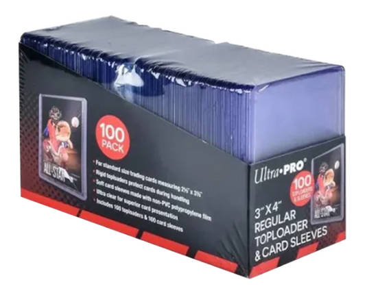 Ultra Pro - Regular Toploaders 3x4 35Pt with Sleeves (100ct)