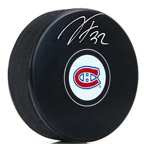 Jacob Fowler Autographed Montreal Canadiens Hockey Puck