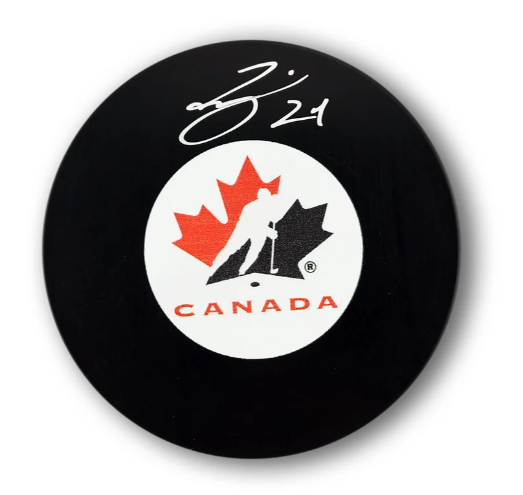 Seth Jarvis Autographed Team Canada Puck