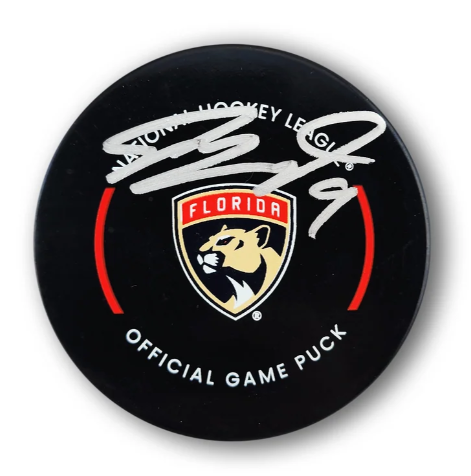 Sam Bennett Autographed Florida Panthers Official Hockey Puck
