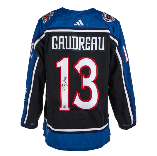 Load image into Gallery viewer, Johnny Gaudreau Signed Columbus Blue Jackets Reverse Retro 2.0 adidas Jersey
