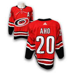 Sebastian Aho Carolina Hurricanes Autographed Adidas Jersey