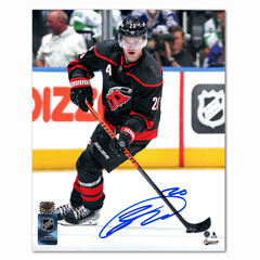 Sebastian Aho Autographed Carolina Hurricanes Home 8x10 Photo