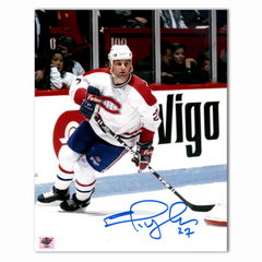 Shayne Corson Autographed Montreal Canadiens Away 8x10 Photo