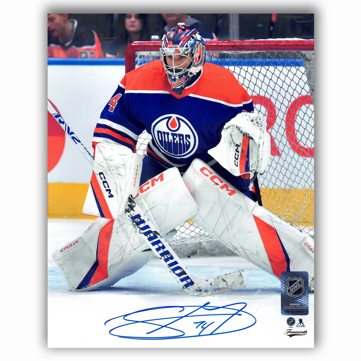 Stuart Skinner Edmonton Oilers Autographed Home 8x10 Photo