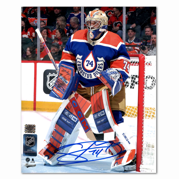 Stuart Skinner Edmonton Oilers Autographed Winter Classic 8x10 Photo