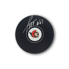 Sylvain Turgeon Autographed Ottawa Senators Hockey Puck