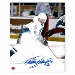 Teemu Selanne Autographed Mighty Ducks White 8x10 Photo