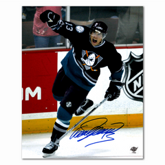 Teemu Selanne Autographed Mighty Ducks 8x10 Photo