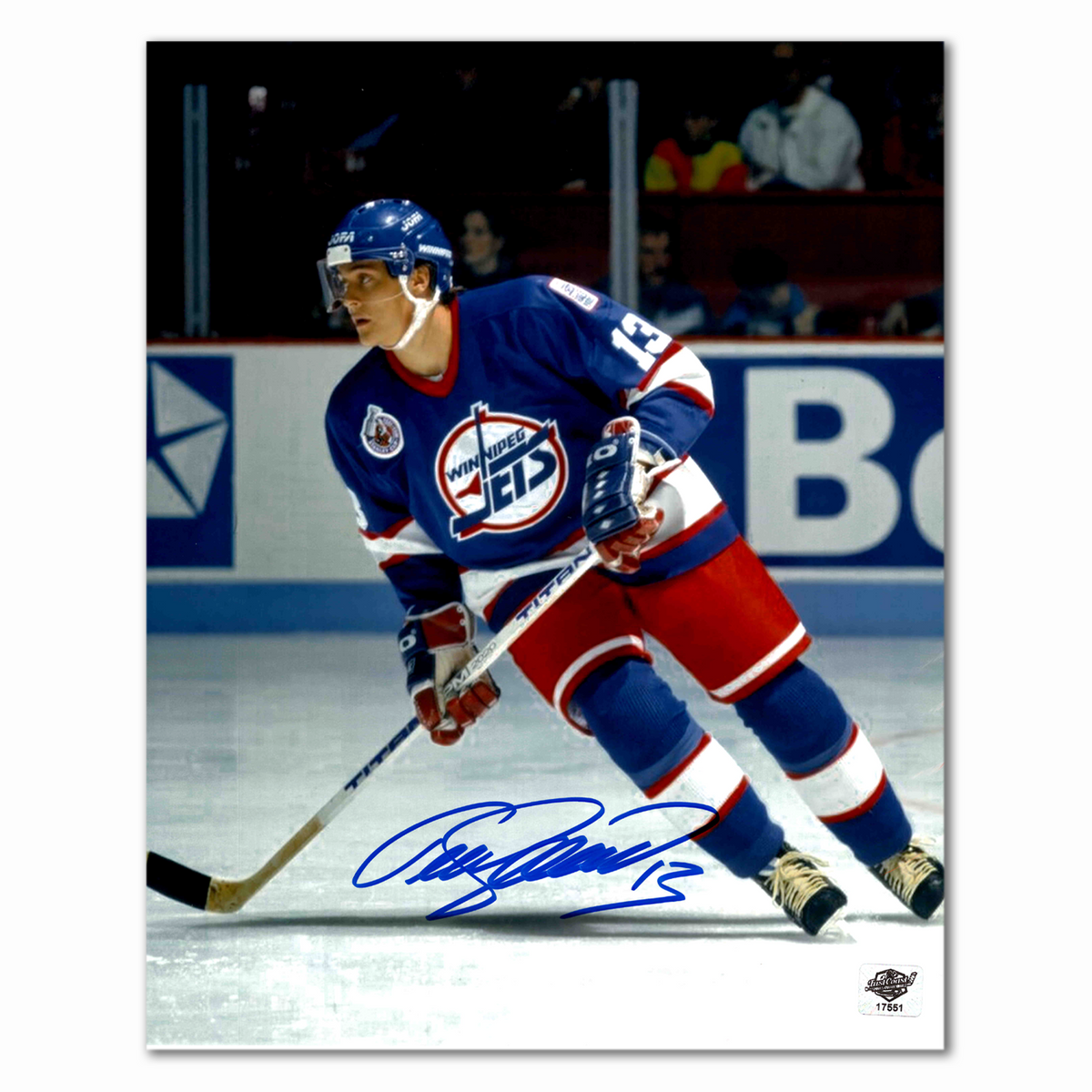 Teemu Selanne Autographed Winnipeg Jets 8x10 Photo