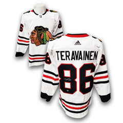 Teuvo Teravainen Autographed Chicago Black Hawks Away Adidas Jersey