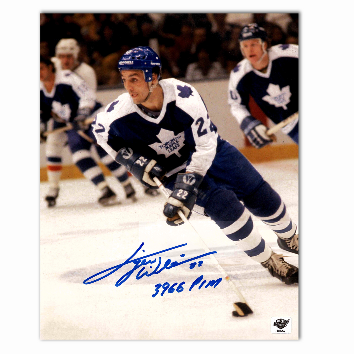 Tiger Williams Autographed Toronto Maple Leafs 8x10 Action Photo