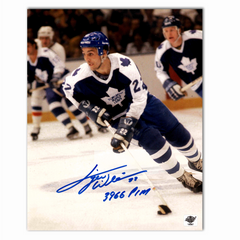 Tiger Williams Autographed Toronto Maple Leafs 8x10 Action Photo