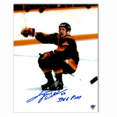 Tiger Williams Autographed Vancouver Canucks on Stick 8x10 Photo