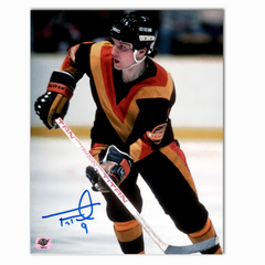 Tony Tanti Autographed Vancouver Canucks 8x10 Close Up Photo
