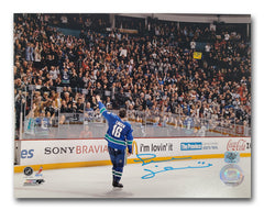Trevor Linden Vancouver Canucks Autographed 8x10 Photo (Last Game Farewell Wave)